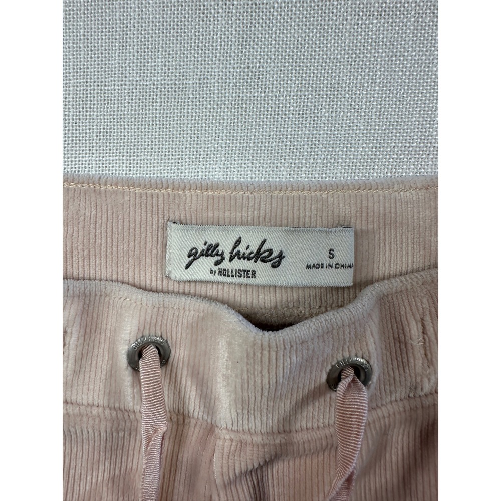 Gilly Hicks Hollister Pink Ribbed Velour‎ Wide Leg Lounge Pants Small Corduroy - Picture 4 of 6
